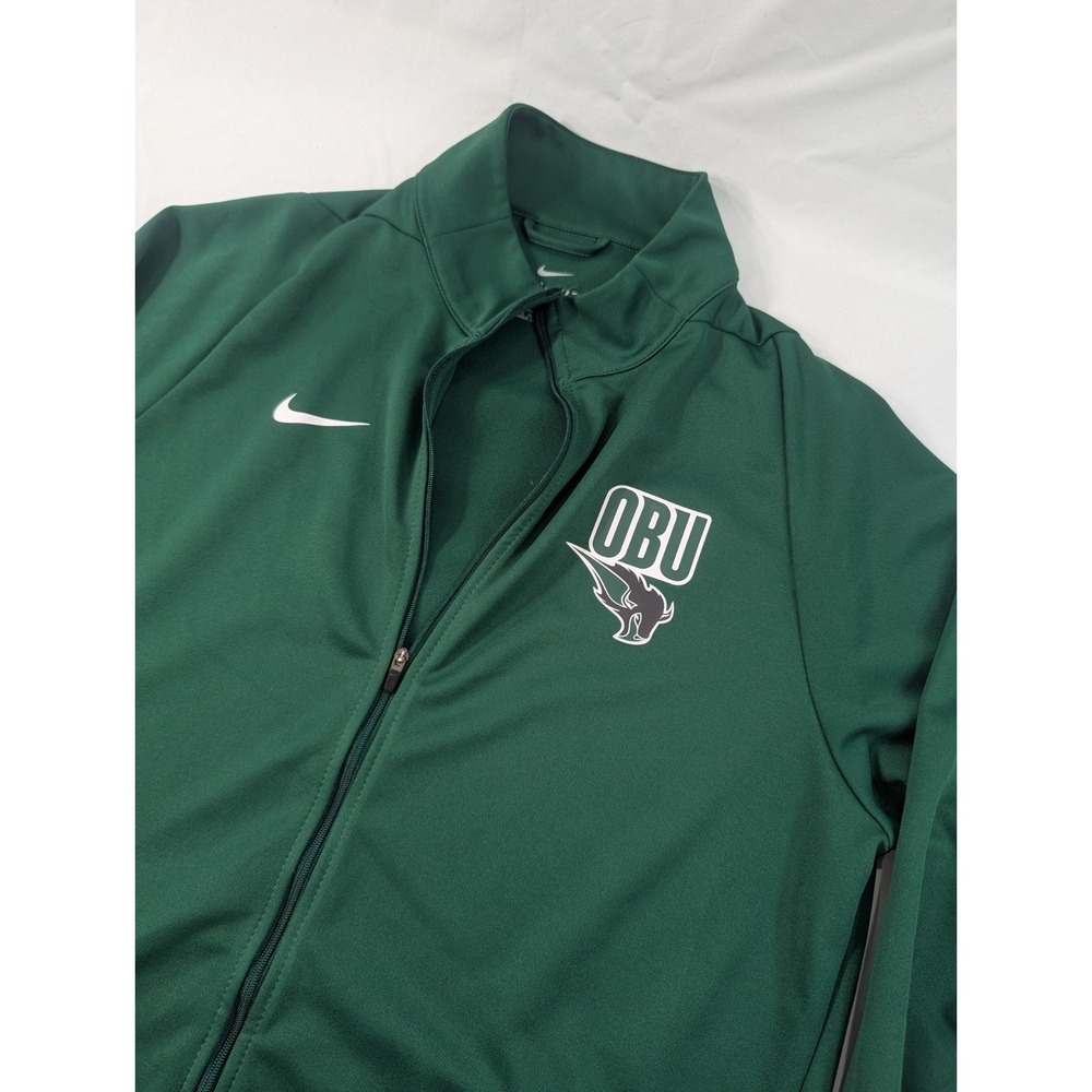Oklahoma Baptist Bison Nike Epic Knit Training Zip Jacket Green M OBU